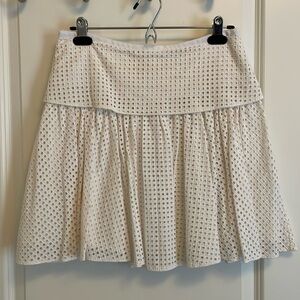 rag & bone white eyelet skirt